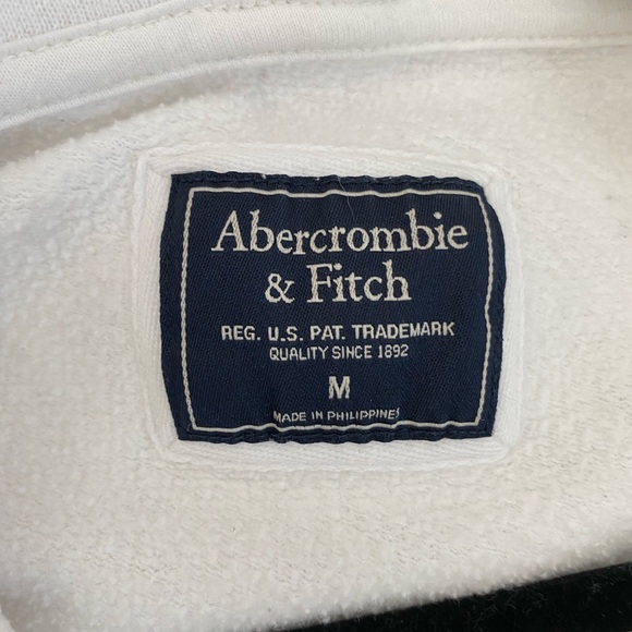 Abercrombie & Fitch white zip up hoodie - Picture 4 of 4